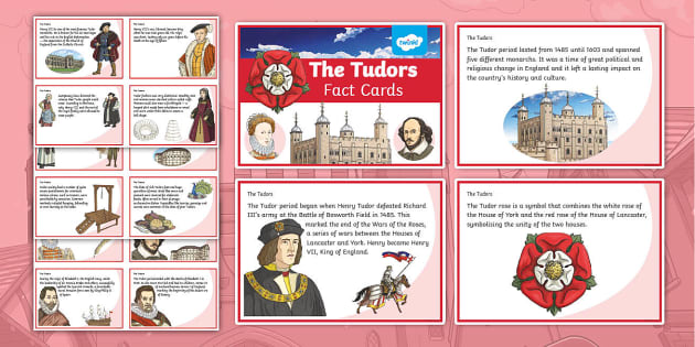 The Tudors KS2 Fact Cards Twinkl Originals teacher made